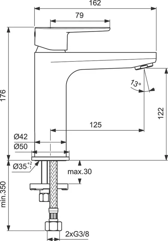 Смеситель для раковины Ideal Standard Cerafine O BC554XG Sancos — официальный сайт