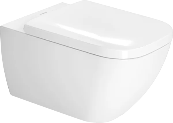 Унитаз подвесной Duravit Happy D.2 2221090000 64590000 с микролифтом, глянцевый белый Sancos — Оригинал