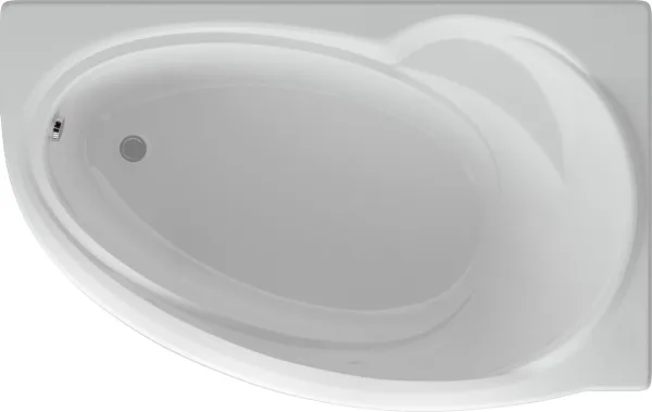 Акриловая ванна AQUATEK Бетта BET160-0000026 R 160x95 см, угловая, правая, пристенная, белая Sancos — Оригинал