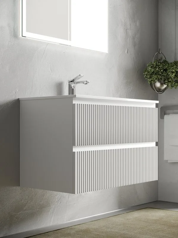 Тумба под раковину Sancos Snob R 100 подвесная Bianco (белый), SNR100W Sancos — официальный сайт