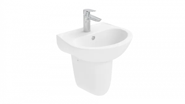 Раковина Creavit Oval TP145-00CB00E-0000 белая глянцевая Sancos — Оригинал