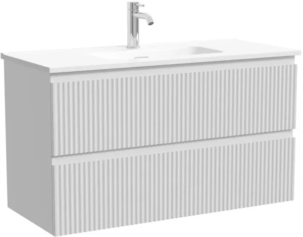 Тумба под раковину Sancos Snob R 90 подвесная Bianco (белый), SNR90/39W Sancos — Оригинал