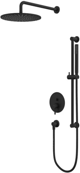 Душевой комплект WHITECROSS Y YSET05BL, С ВНУТРЕННЕЙ ЧАСТЬЮ, черный матовый Sancos — Оригинал