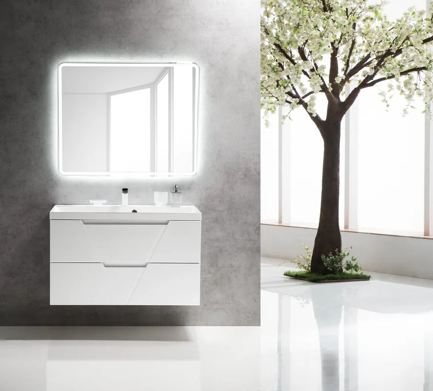 Тумба под раковину без столешницы BelBagno Vittoria 100 подвесная, bianco opaco Sancos — официальный сайт