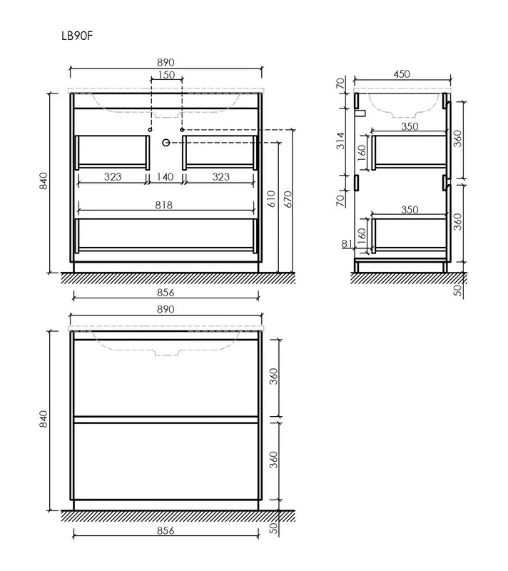 Тумба с раковиной Sancos Libra Floor 90 дуб чарльстон, черная раковина CN7002MB Sancos — официальный сайт