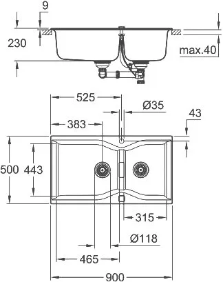 Мойка кухонная Grohe K700 31658AT0 Sancos — официальный сайт