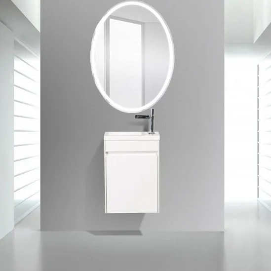 Тумба под раковину без столешницы BelBagno Pietra Mini 46 L bianco lucido Sancos — официальный сайт