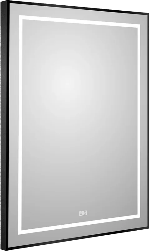 Зеркало BelBagno Kraft 90x70 с подсветкой, с подогревом, черный Sancos — официальный сайт