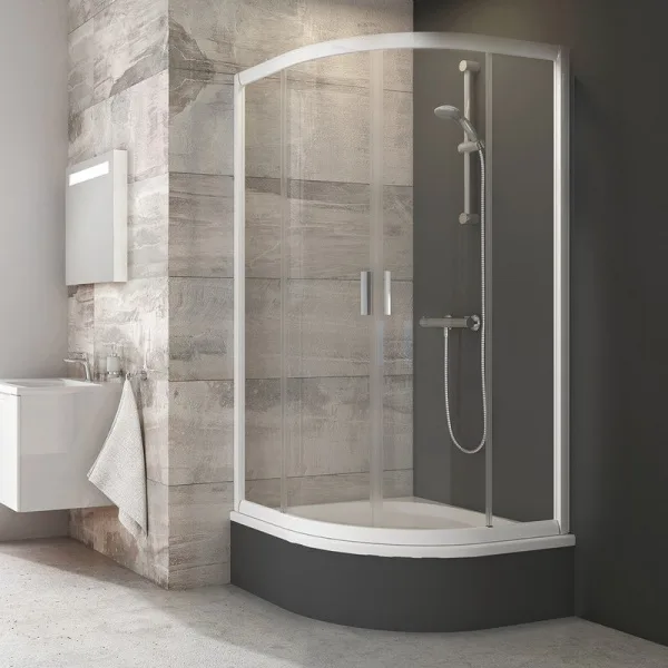 Душевой уголок Ravak Blix BLCP4-90 Sabina Transparent, профиль белый Sancos — Оригинал