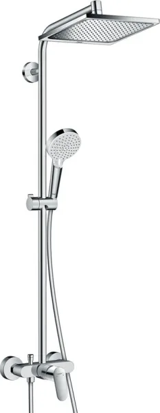 Душевая стойка Hansgrohe Crometta E 240 1jet Showerpipe 27284000 Sancos — Оригинал