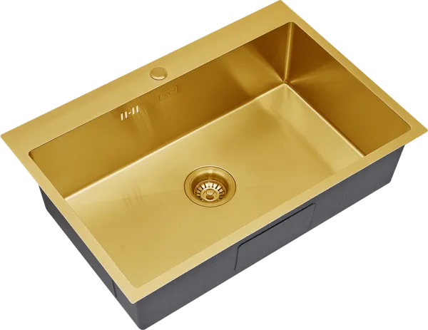 Мойка кухонная S.K.Sanitary SKS 7551 BRONZE с сифоном Sancos — Оригинал