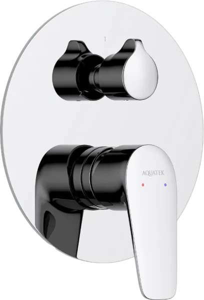 Встраиваемый смеситель AQUATEK Бетта AQ1147CR С ВНУТРЕННЕЙ ЧАСТЬЮ, хром Sancos — Оригинал
