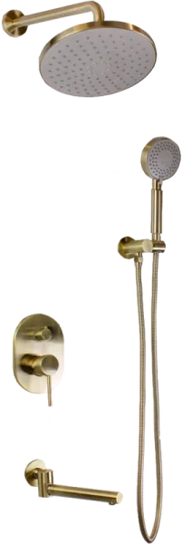 Душевой комплект Bronze de Luxe Scandi 14582BR, С ВНУТРЕННЕЙ ЧАСТЬЮ, бронзовый Sancos — Оригинал