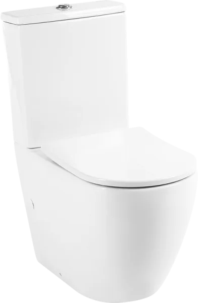 Унитаз-компакт напольный BelBagno Sfera-r BB2141CPR BB2031SC с микролифтом, безободковый, глянцевый  Sancos — Оригинал