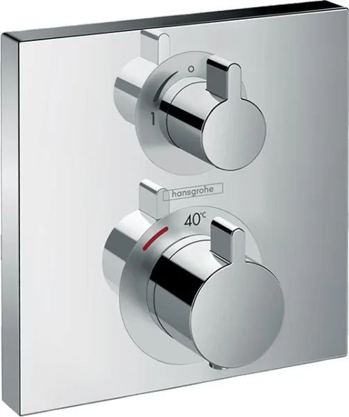 Термостатический смеситель встраиваемый Hansgrohe Ecostat Square 15712000, для душа Sancos — Оригинал