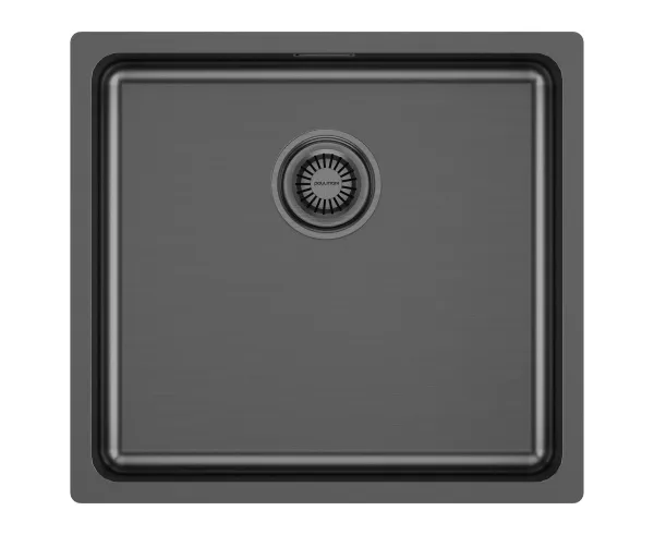 Мойка кухонная Paulmark Vista PM304844-GM, вороненая сталь Sancos — Оригинал