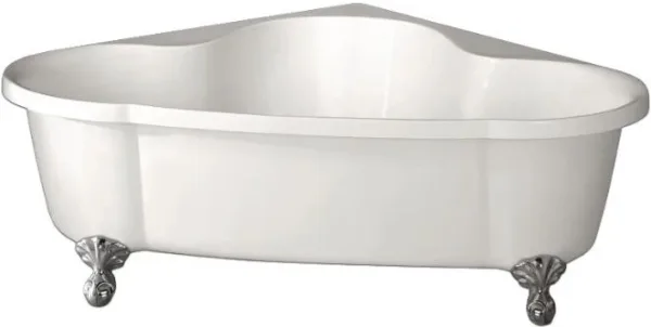 Акриловая ванна BelBagno BB07 без опоры 150x150 см, угловая, отдельностоящая, белая, четверть круга Sancos — Оригинал