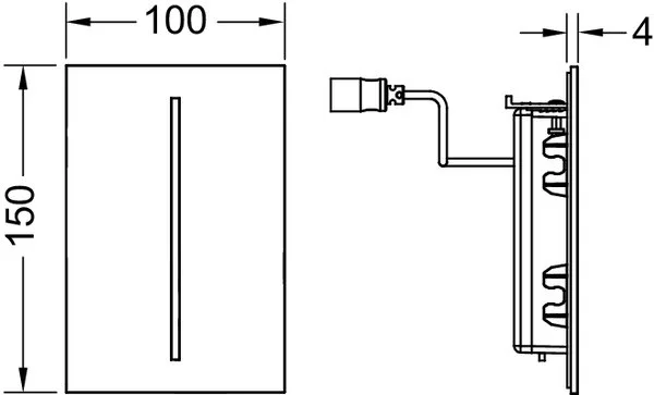 Кнопка смыва TECE filo urinal 9242061 7,2 V белая Sancos — официальный сайт