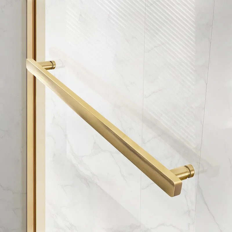 Душевой уголок Vincea Slim Soft VSR-1SS1011CLG 110х100, профиль брашированное золото, стекло прозрач Sancos — официальный сайт