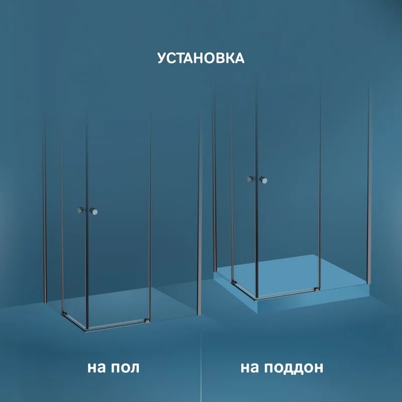 Душевой уголок AM.PM X-Joy W94G-403-10080-BТ 100х80 см, профиль черный матовый Sancos — официальный сайт