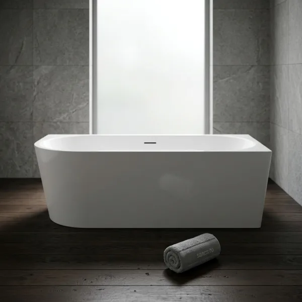 Акриловая ванна Sancos Грань (Edge) FB23R 170x80 см, угловая, правая, белая, со сливом-переливом Sancos — Оригинал