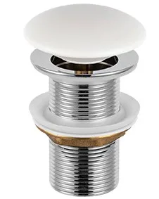Донный клапан для раковины Ceramicanova CN2000NC белый глянцевый Sancos — Оригинал