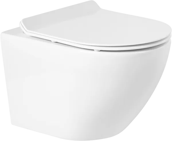 Унитаз подвесной BelBagno Sfera-r BB046CHR BB2111SC с микролифтом, безободковый, глянцевый белый Sancos — Оригинал