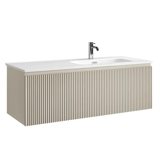 Тумба под раковину Sancos Snob R 1.0 120 подвесная Beige soft (капучино), SNR1.0120RCE Sancos — Оригинал