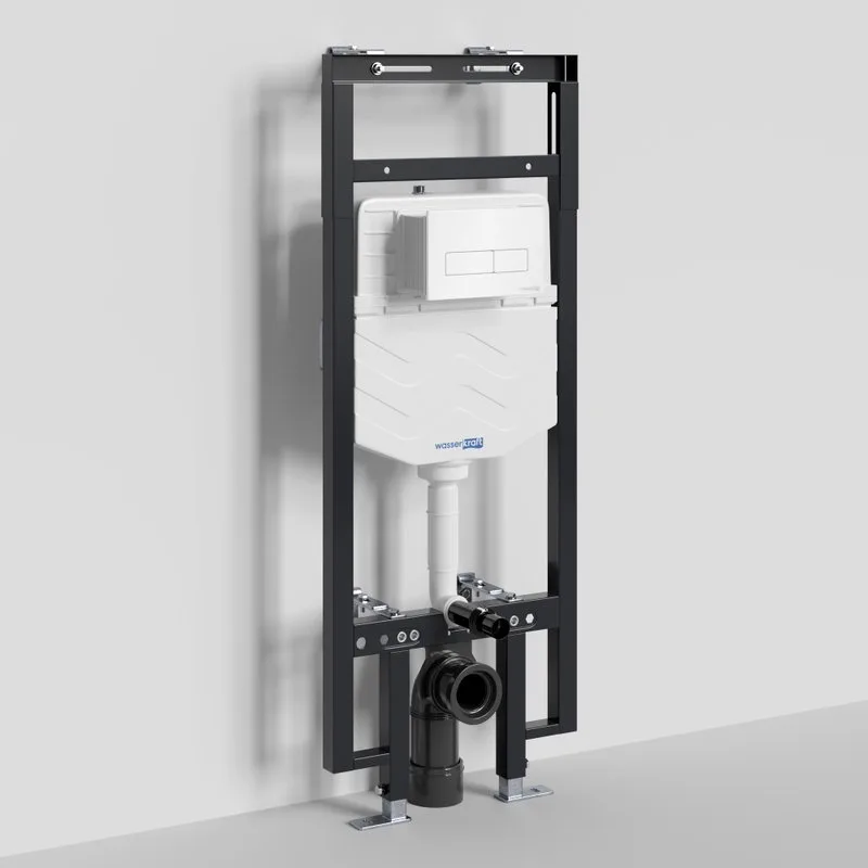 Система инсталляции для унитазов Wasserkraft Dinkel 58TLT.010.ME.WH03, с кнопкой смыва белой Sancos — официальный сайт