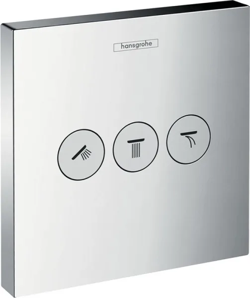 Переключатель потоков Hansgrohe ShowerSelect Trio/Quattro 15764000 на три потребителя Sancos — Оригинал