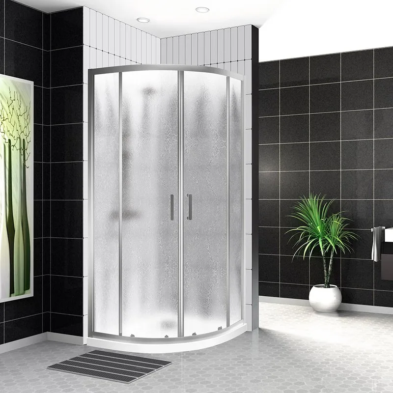 Душевой уголок BelBagno Uno UNO-195-R-2-90-CH-CR стекло рифленое Sancos — официальный сайт