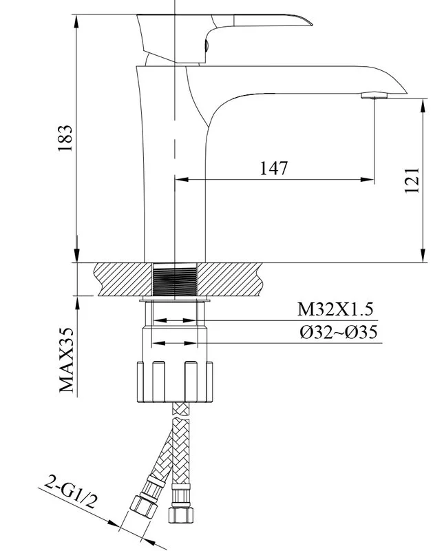 Смеситель для раковины AltroBagno Costanza 0125 Or золото Sancos — официальный сайт