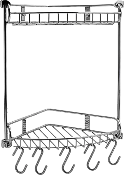 Полка Wasserkraft K-1222 2-ярусная, с крючками Sancos — Оригинал