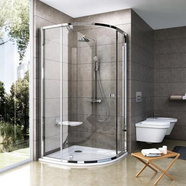 Душевой уголок Ravak Pivot PSKK3-90 Transparent, профиль хром Sancos — Оригинал