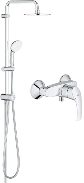 Душевая стойка Grohe Eurosmart New 124410, со смесителем, хром Sancos — Оригинал