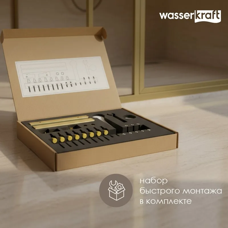 Душевая дверь в нишу Wasserkraft Aisch 55P 55P12 Sancos — официальный сайт