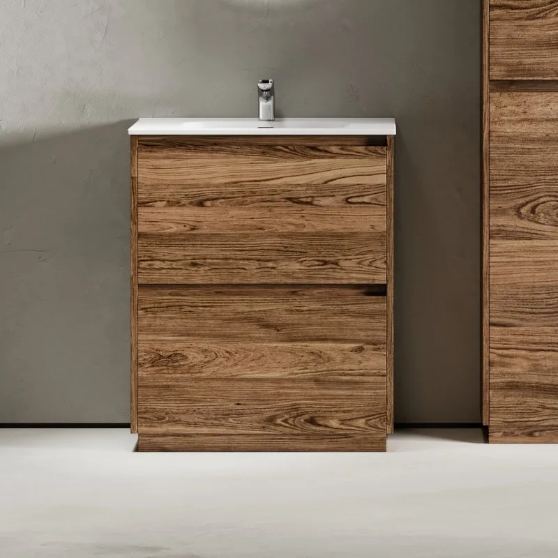 Тумба с раковиной Sancos Libra Floor 70 дуб чарльстон, белая раковина CN7007 Sancos — официальный сайт
