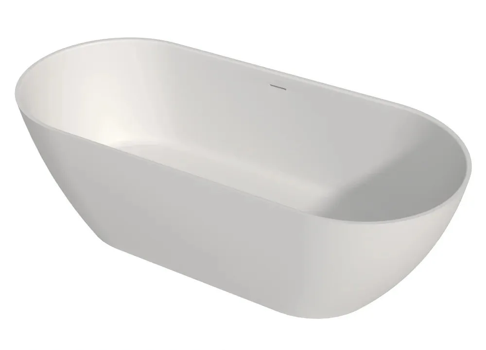 Ванна из искусственного камня WHITECROSS Tawna 180x80 см, отдельностоящая, матовая белая, овальная,  Sancos — официальный сайт