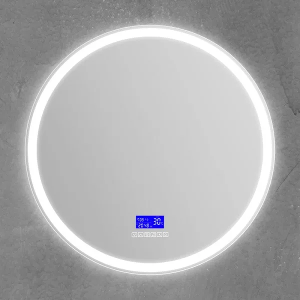 Зеркало круглое BelBagno SPC-RNG-700-LED-TCH-RAD с bluetooth, термометром и радио Sancos — Оригинал