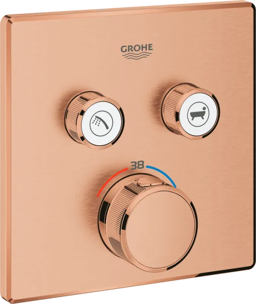 Термостатический смеситель встраиваемый Grohe Grohtherm SmartControl 29124DL0 для ванны с душем, теп Sancos — Оригинал