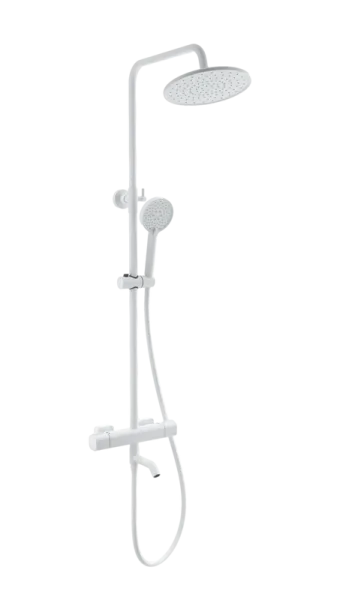 Душевая стойка Wonzon & Woghand STAY 1 WW-B3051-A1-MW, матовая белая Sancos — Оригинал