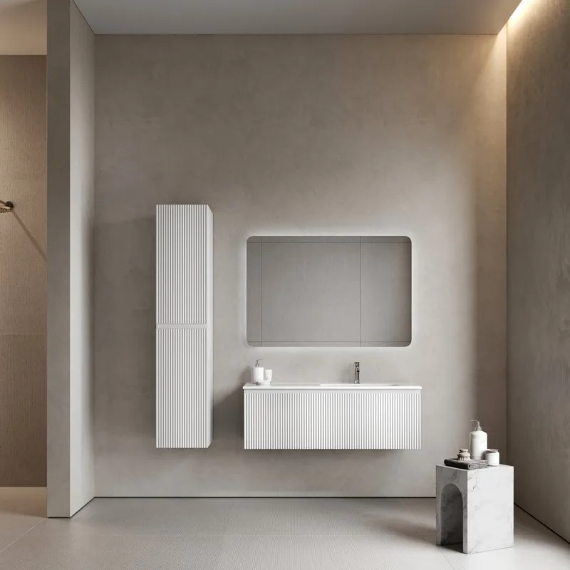Тумба под раковину Sancos Snob R 1.0 120 подвесная Bianco (белый), SNR1.0120RW Sancos — официальный сайт