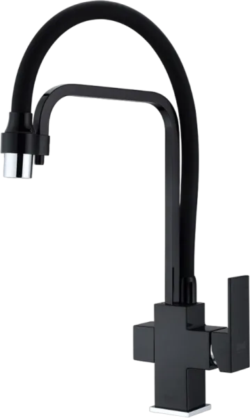 Смеситель для кухни Zorg Sanitary ZR 341-6 YF Black Sancos — Оригинал