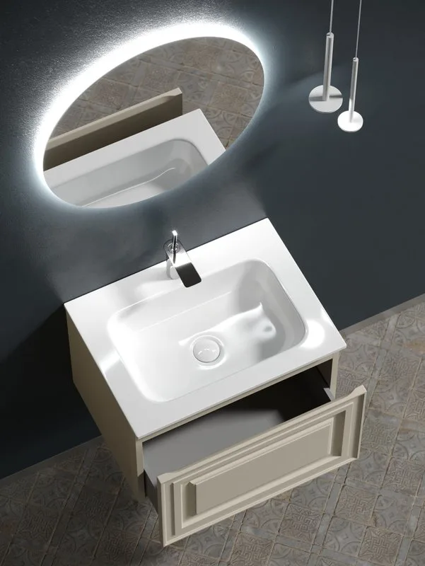 Тумба под раковину Sancos Very 60 подвесная Beige soft (капучино), VR60CE Sancos — официальный сайт