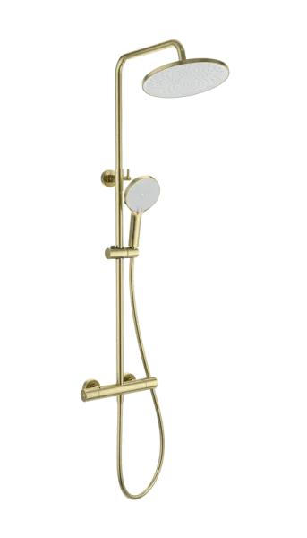 Душевая стойка Wonzon & Woghand INN 1 WW-B3013-T1-BG, брашированное золото Sancos — Оригинал