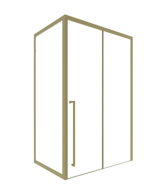 Душевой уголок Timo TDSS-140/17C-8L + TSS-900/17C-8 140x90 см, профиль матовое золото, стекло прозра Sancos — официальный сайт