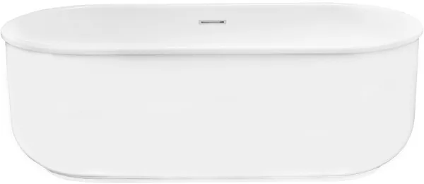 Акриловая ванна BelBagno BB401-1700-800 без опоры 170x80 см, отдельностоящая, белая, овальная, со сл Sancos — Оригинал