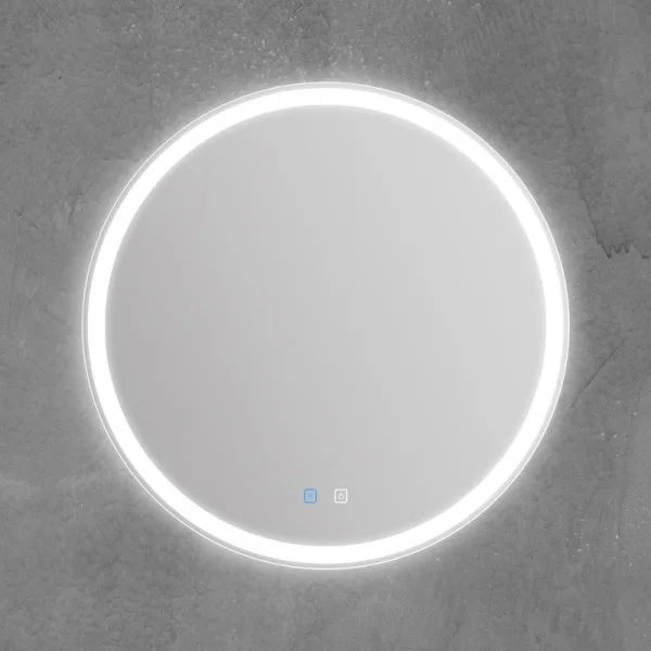 Зеркало круглое BelBagno SPC-RNG-800-LED-TCH-SND с голосовым управлением и подогревом Sancos — Оригинал