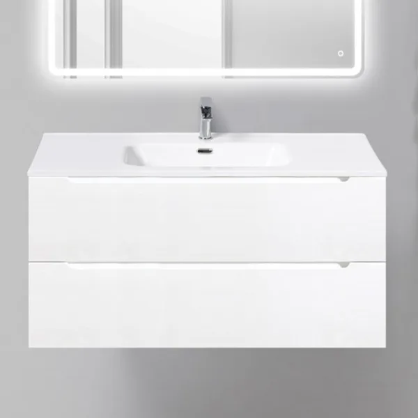 Тумба под раковину без столешницы BelBagno Etna 100 bianco lucido Sancos — Оригинал