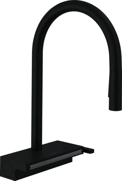Смеситель для кухни Hansgrohe Aquno Select M81 73831670 матовый черный Sancos — Оригинал